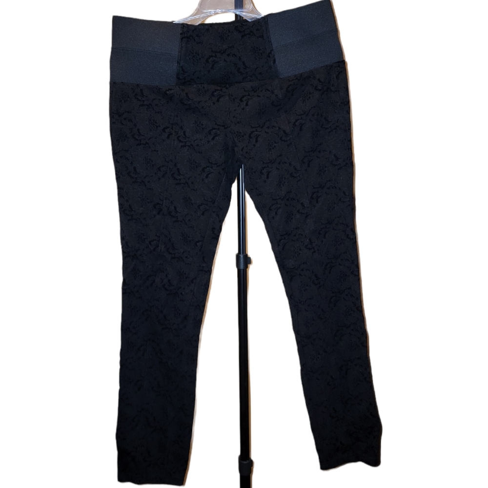 Raised velvet leggings